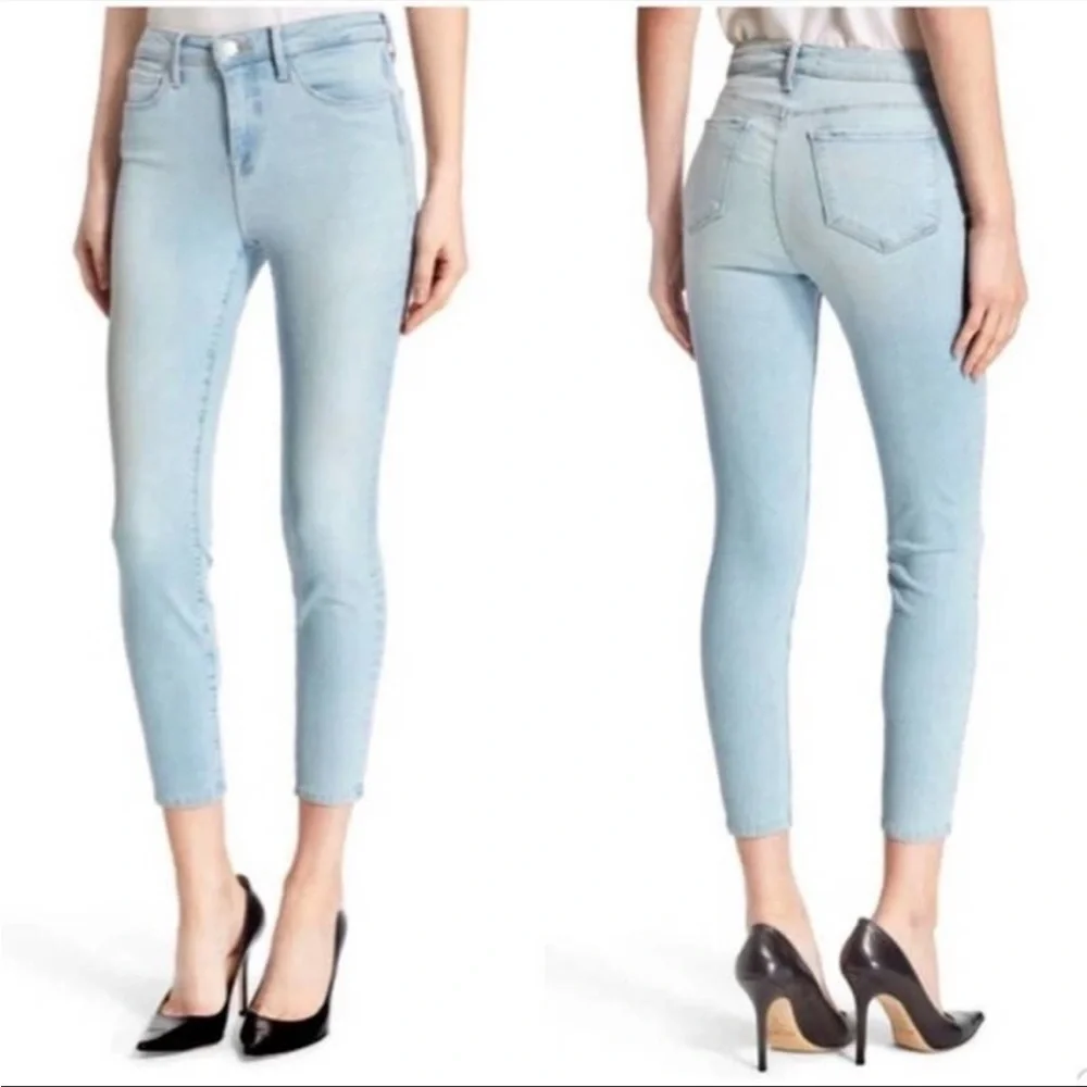 L'Agence Claudine High Rise Cropped Skinny Jeans Size 27